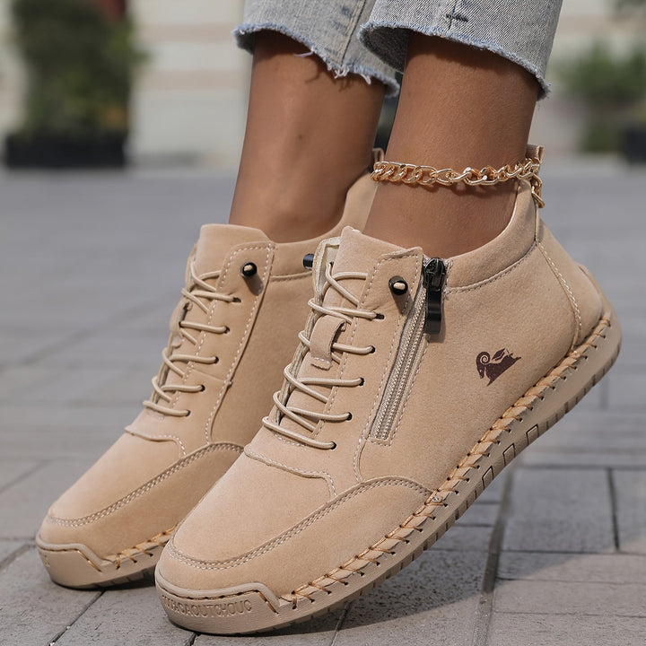 Soleil Orthopedic Comfort Zip Sneakers