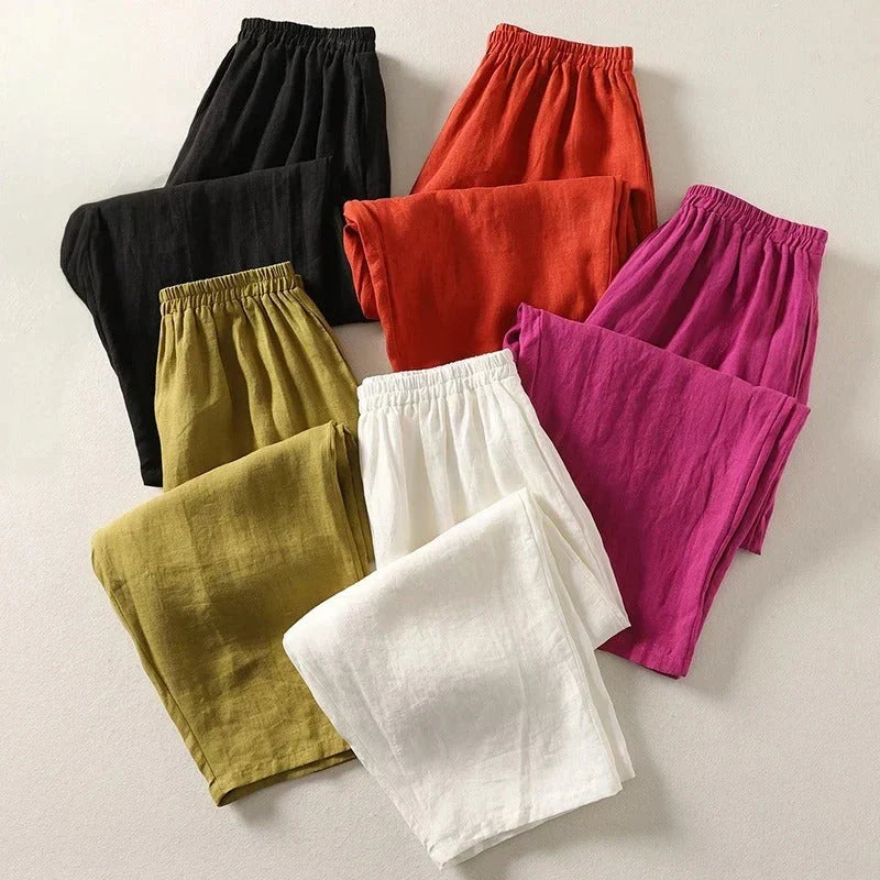 Karina Pack of 5 Lightweight Linen Pants