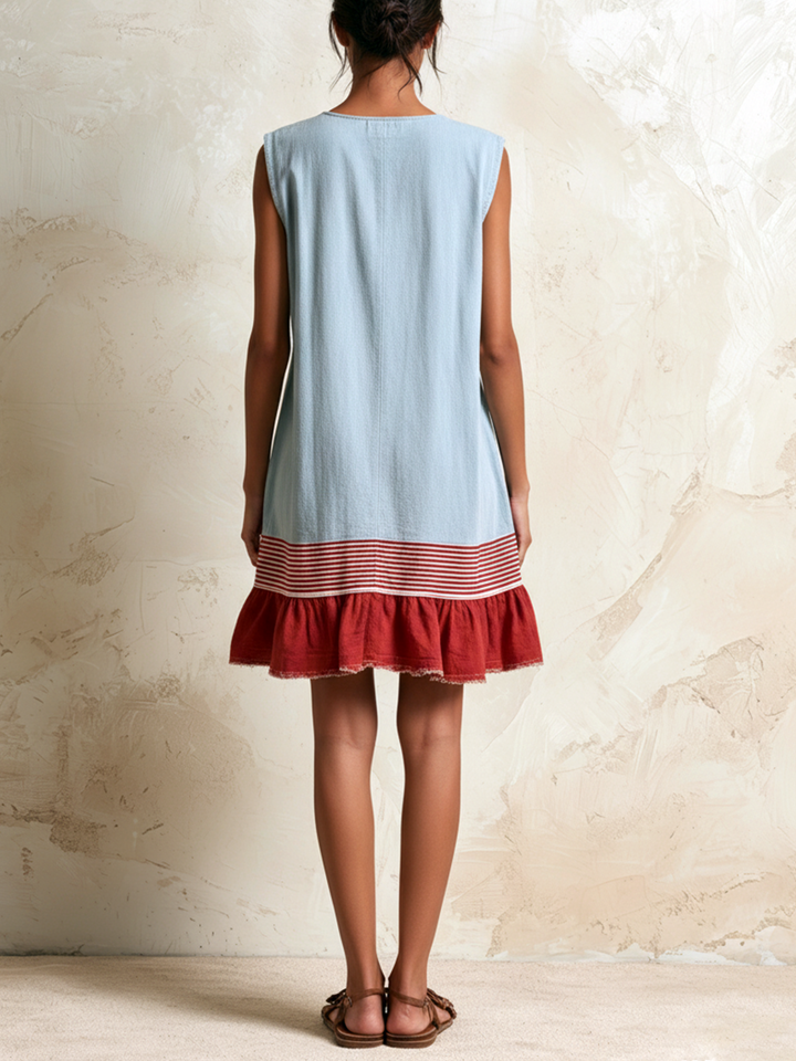 Zaria Ruffle Hem Tunic Dress