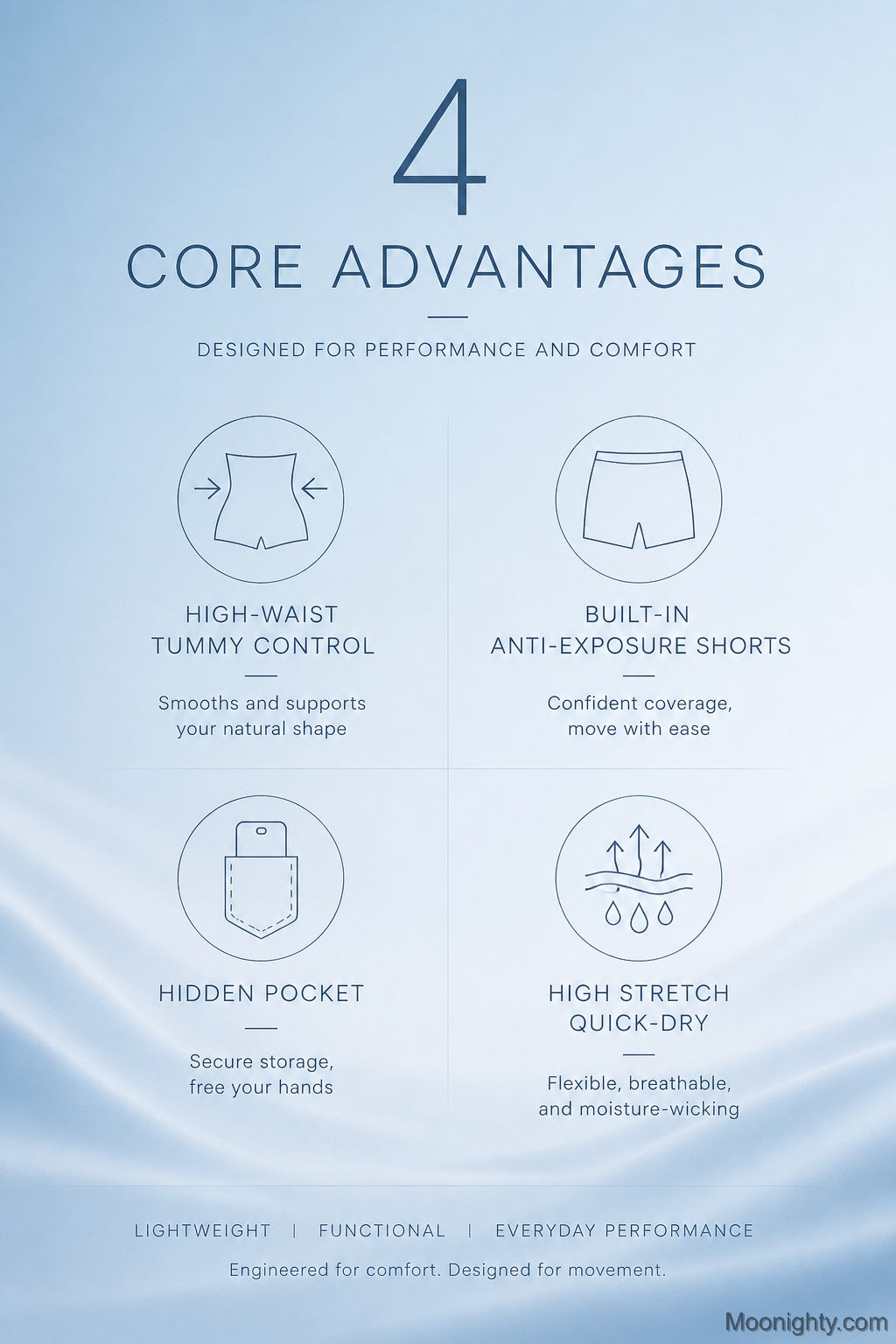 Indra Active Skort with Built-In Shorts