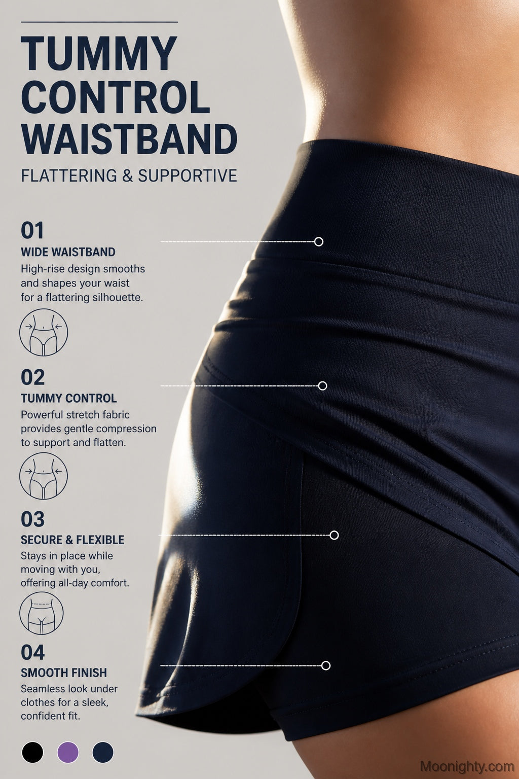 Indra Active Skort with Built-In Shorts