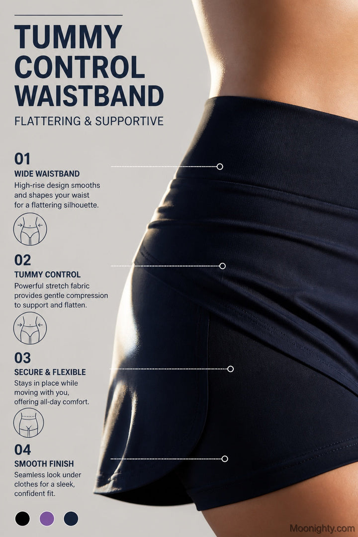 Indra Active Skort with Built-In Shorts