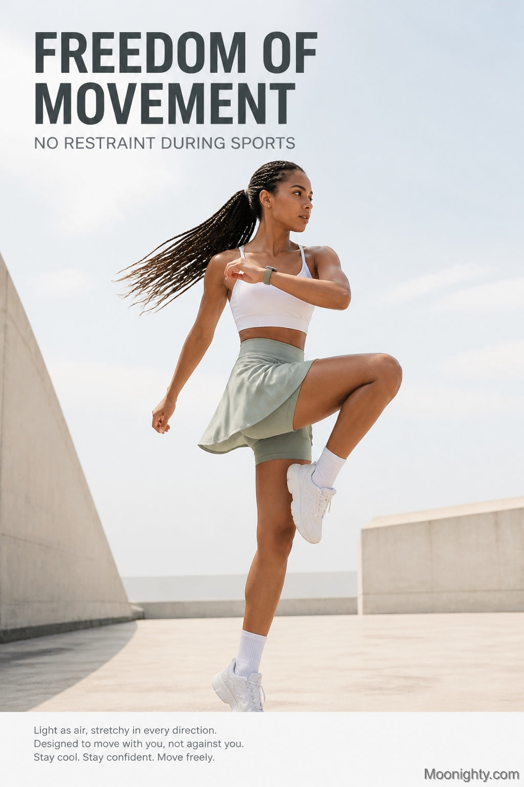 Indra Active Skort with Built-In Shorts