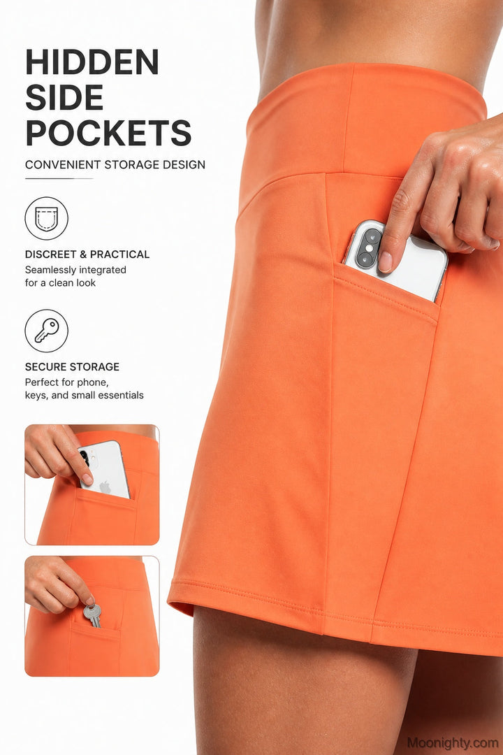 Indra Active Skort with Built-In Shorts