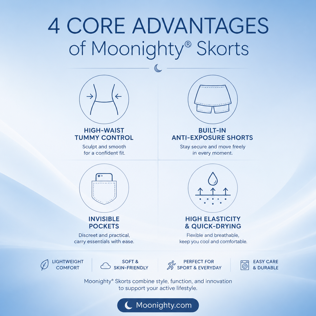 Indra Active Skort with Built-In Shorts