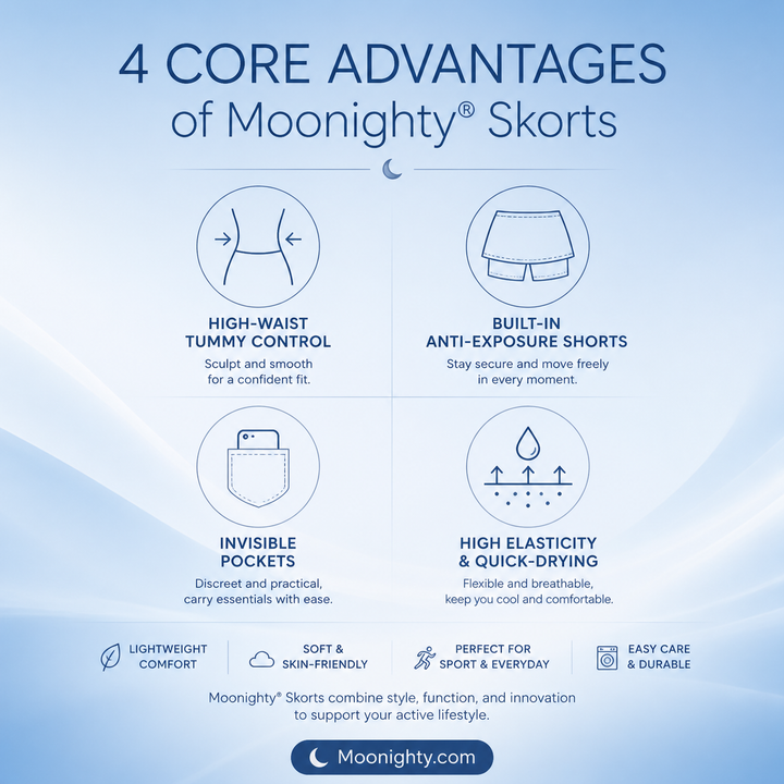 Indra Active Skort with Built-In Shorts