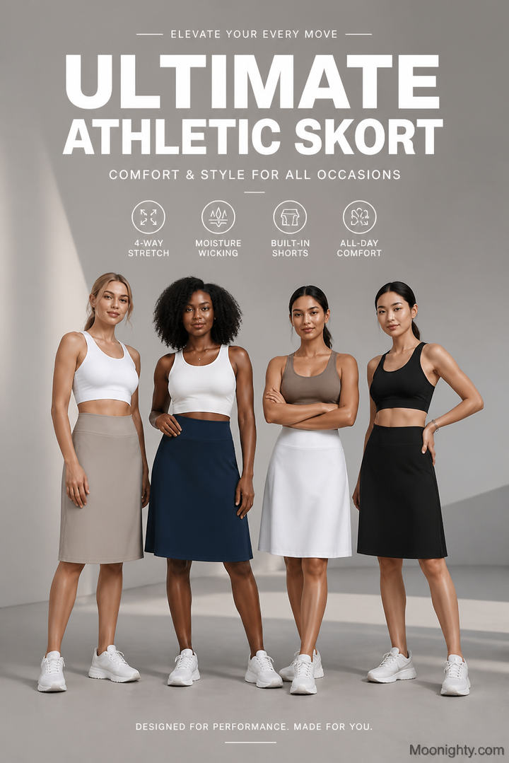 Indra Active Skort with Built-In Shorts