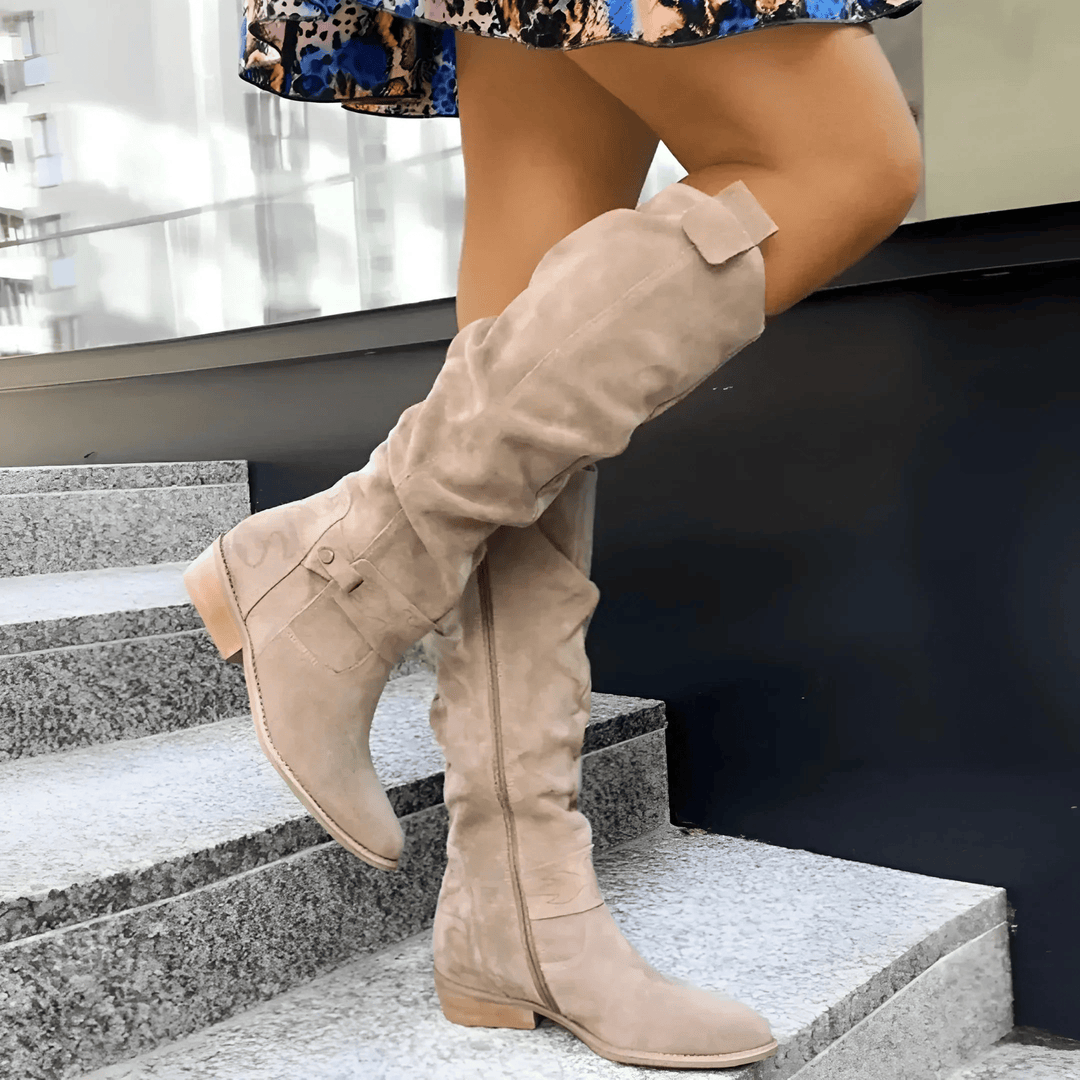 Madeleine Knee-High Suede Boots