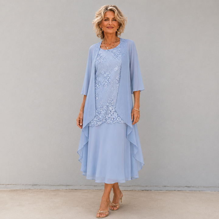 Lumi Chiffon Two-Piece Dress