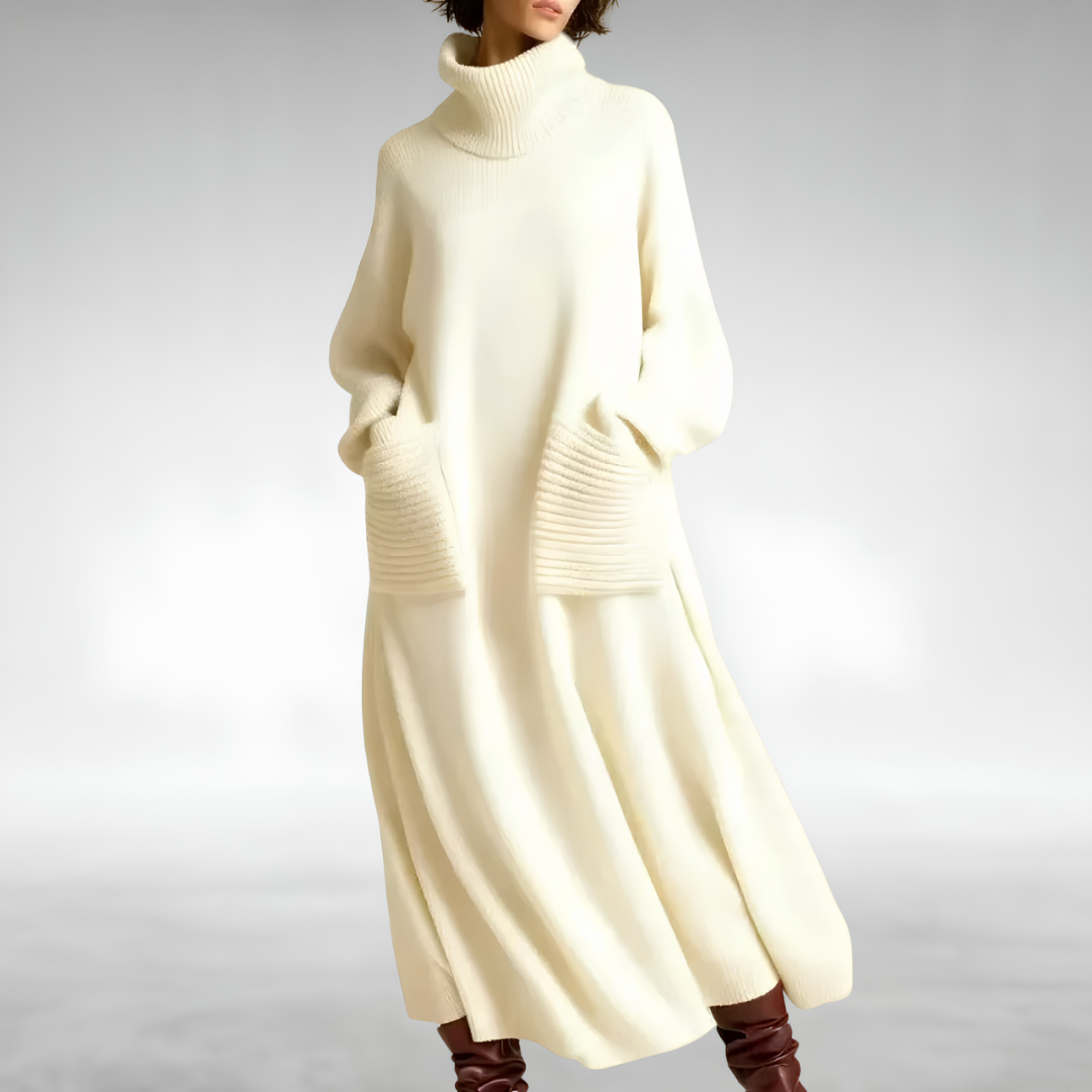 Maryam Cozy Turtleneck Dress