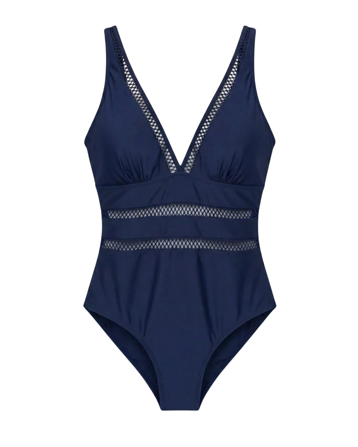 Zeline Sculpting Mesh One-Piece Swimsuit