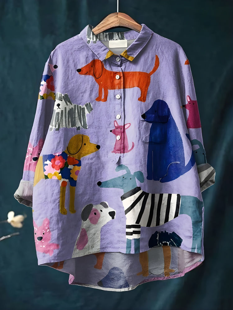 Tresha - Playful Print Blouse