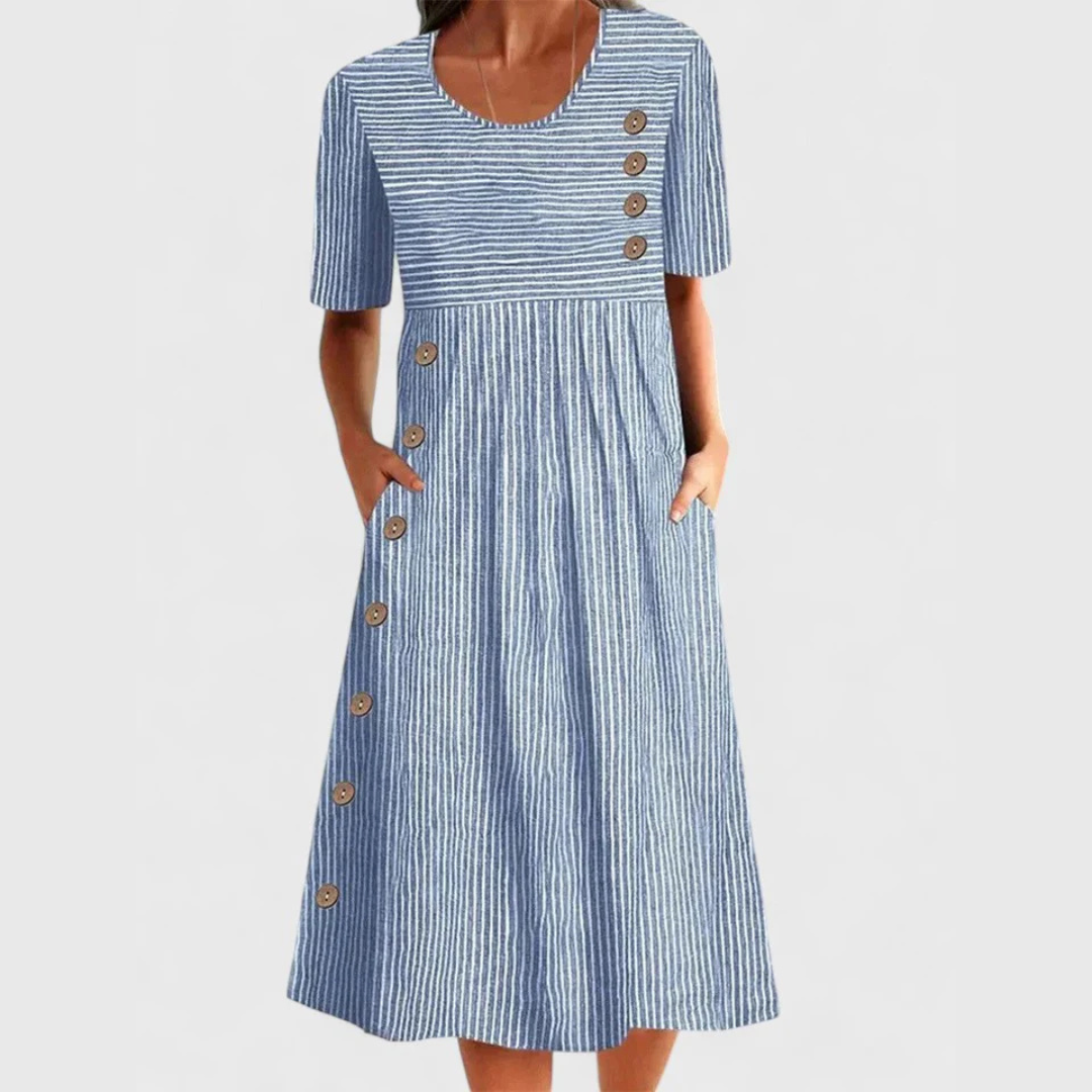 Jovie Striped Midi Dress