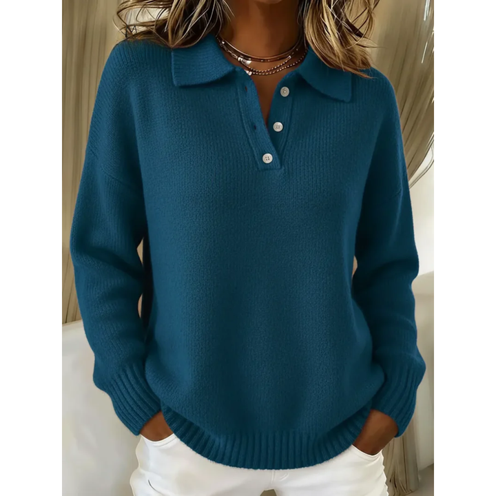 Avianna Collared Button Knit Sweater