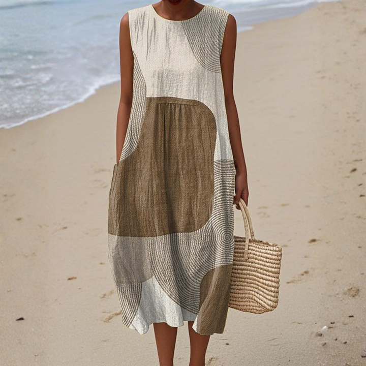Helena Abstract Summer Dress