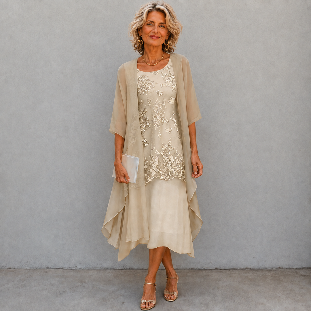 Lumi Chiffon Two-Piece Dress