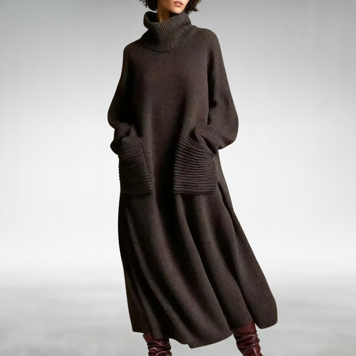 Maryam Cozy Turtleneck Dress