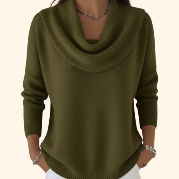 Gwen Elegant Collared Sweater