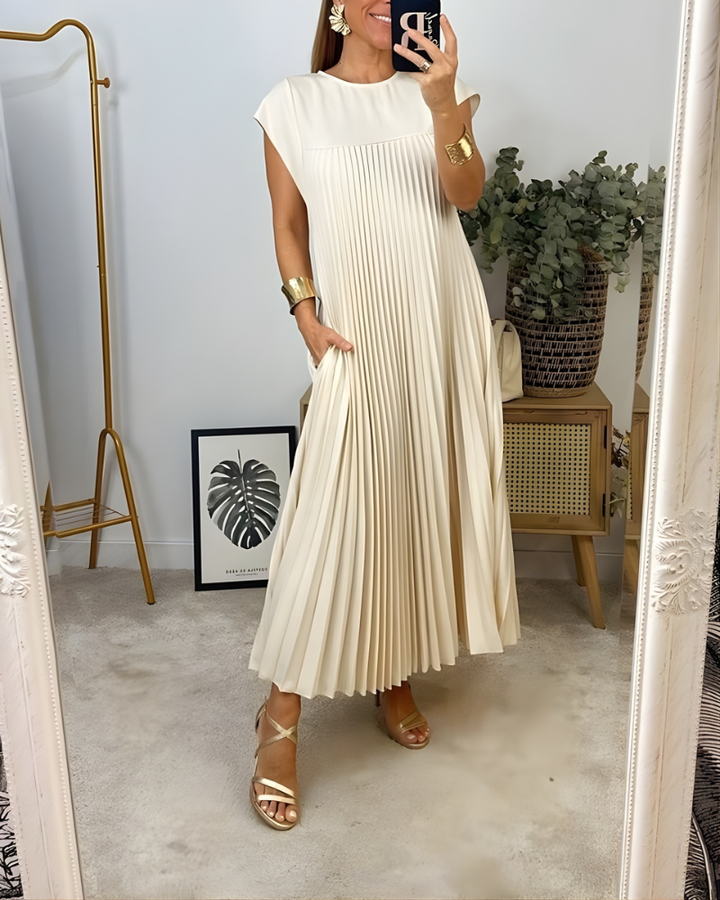 Callista Elegant Pleated Dress