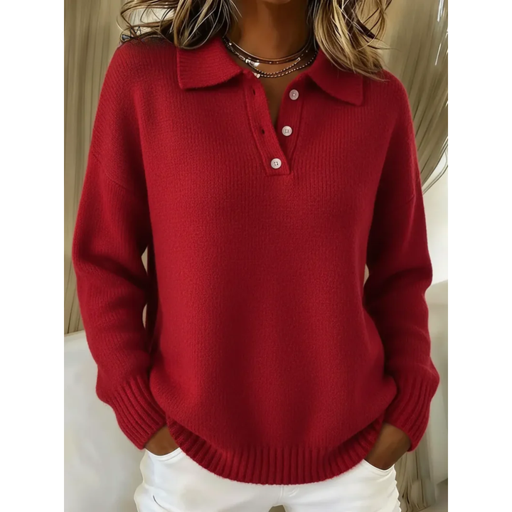 Avianna Collared Button Knit Sweater