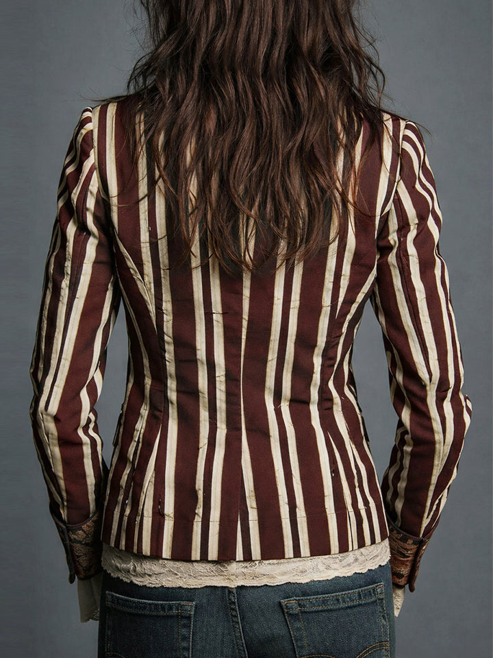 Eden Bohemian Striped Blazer