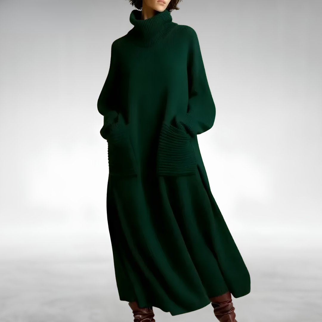 Maryam Cozy Turtleneck Dress