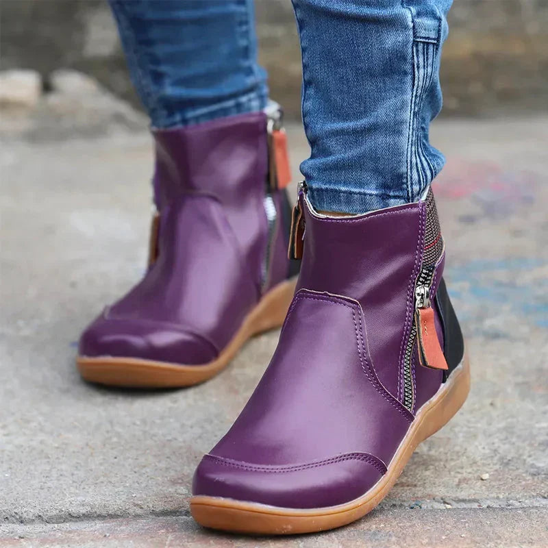 Moira Premium Zipper Orthopedic Waterproof Boots