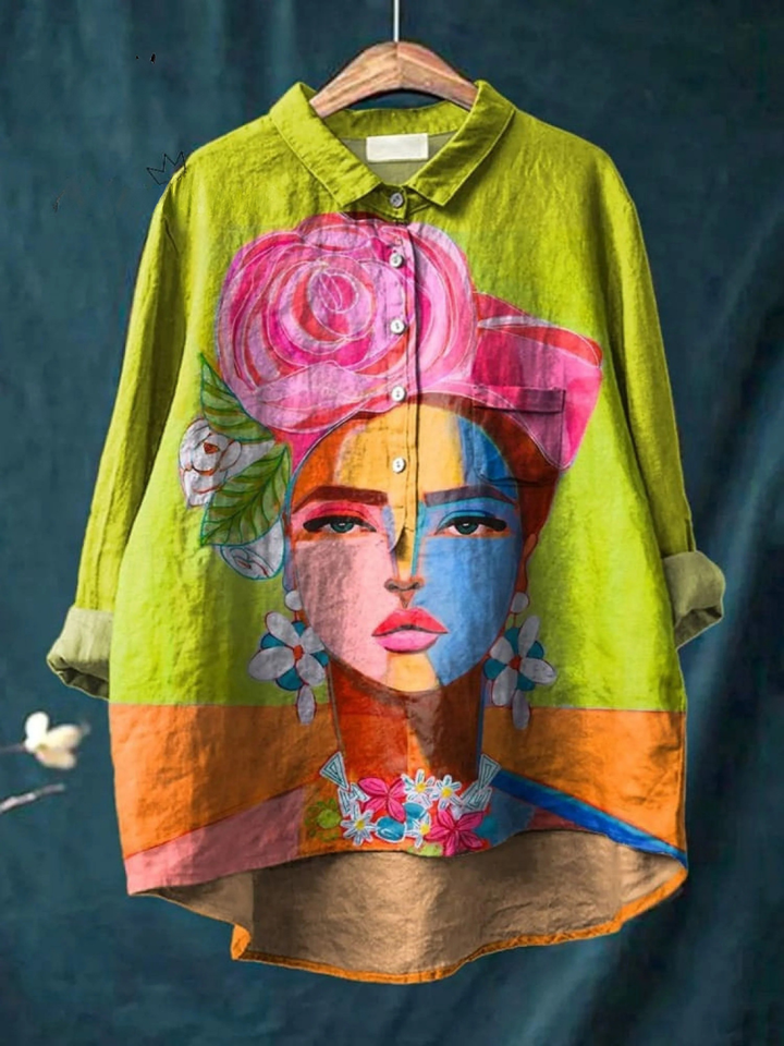 Livia Artistic Portrait Casual Shirt