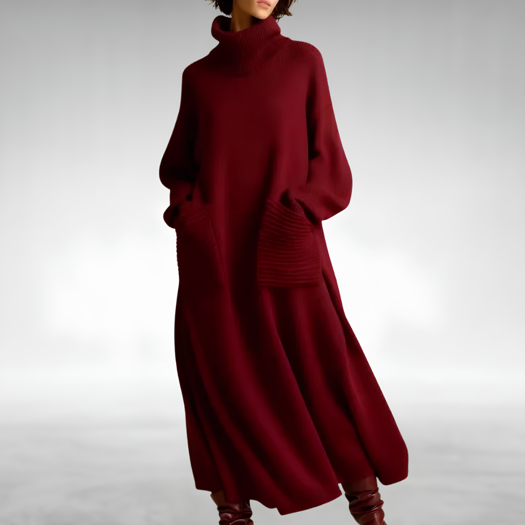 Maryam Cozy Turtleneck Dress