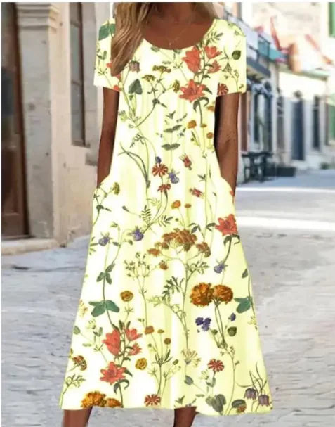 EMMA™ CHIC FLORAL MAXI SUMMER DRESS