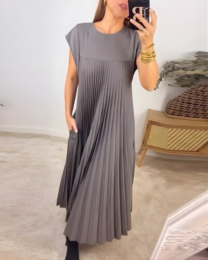 Callista Elegant Pleated Dress
