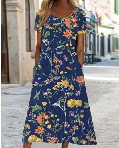 EMMA™ CHIC FLORAL MAXI SUMMER DRESS