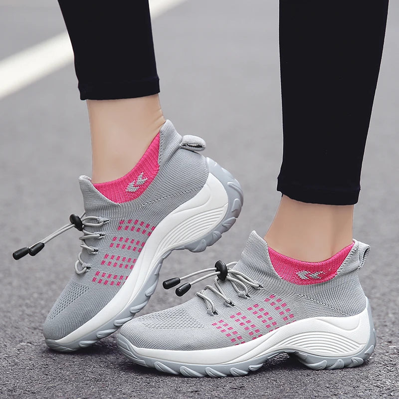 AMELIA™ STRETCHABLE CUSHION COMFY ORTHOPEDIC SNEAKERS