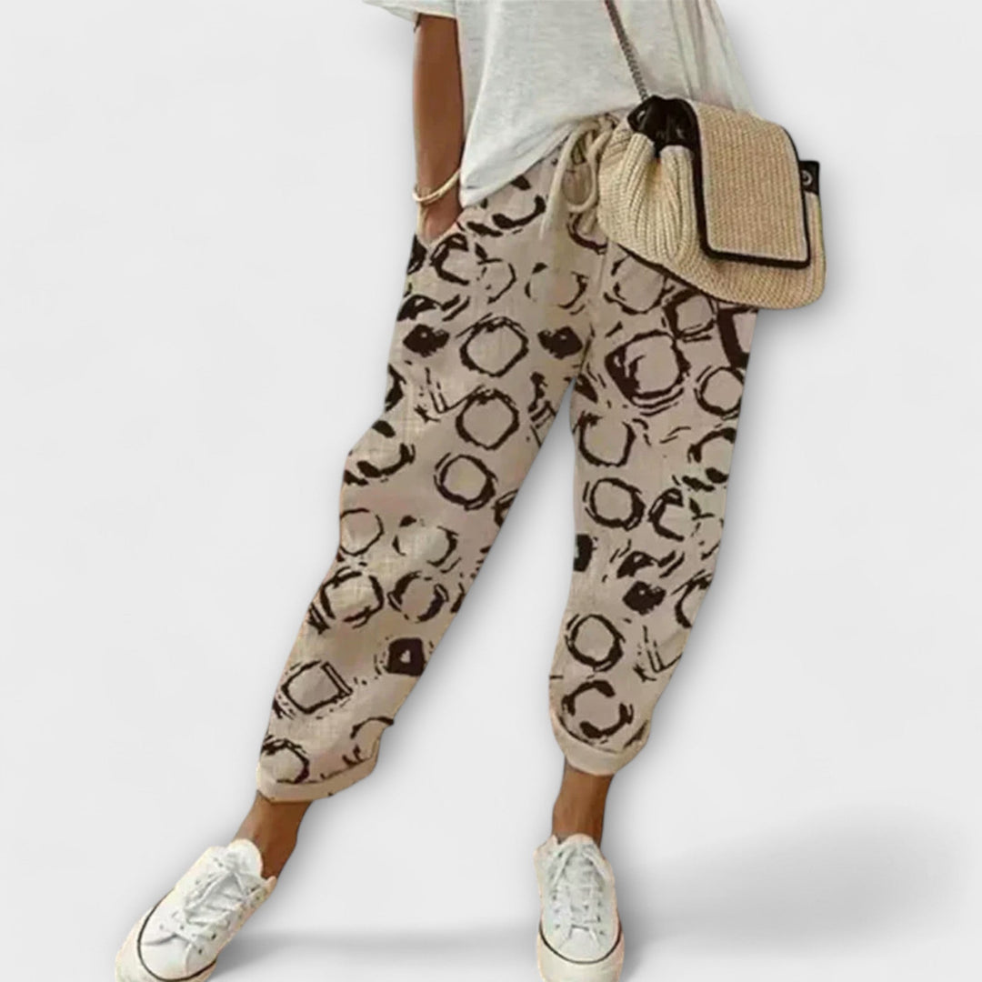 Paulina Comfortable Cotton-Linen Trousers