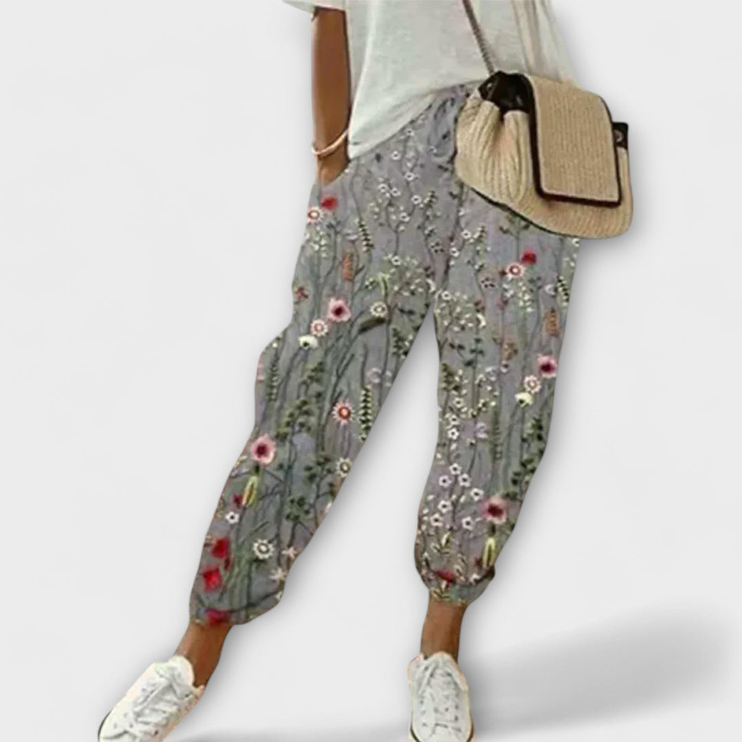 Paulina Comfortable Cotton-Linen Trousers