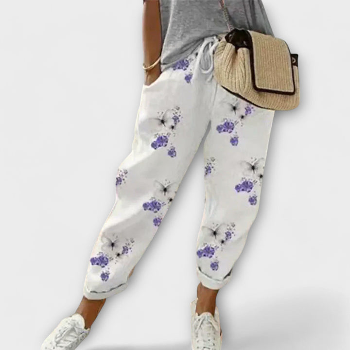 Paulina Comfortable Cotton-Linen Trousers