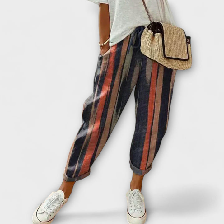 Paulina Comfortable Cotton-Linen Trousers