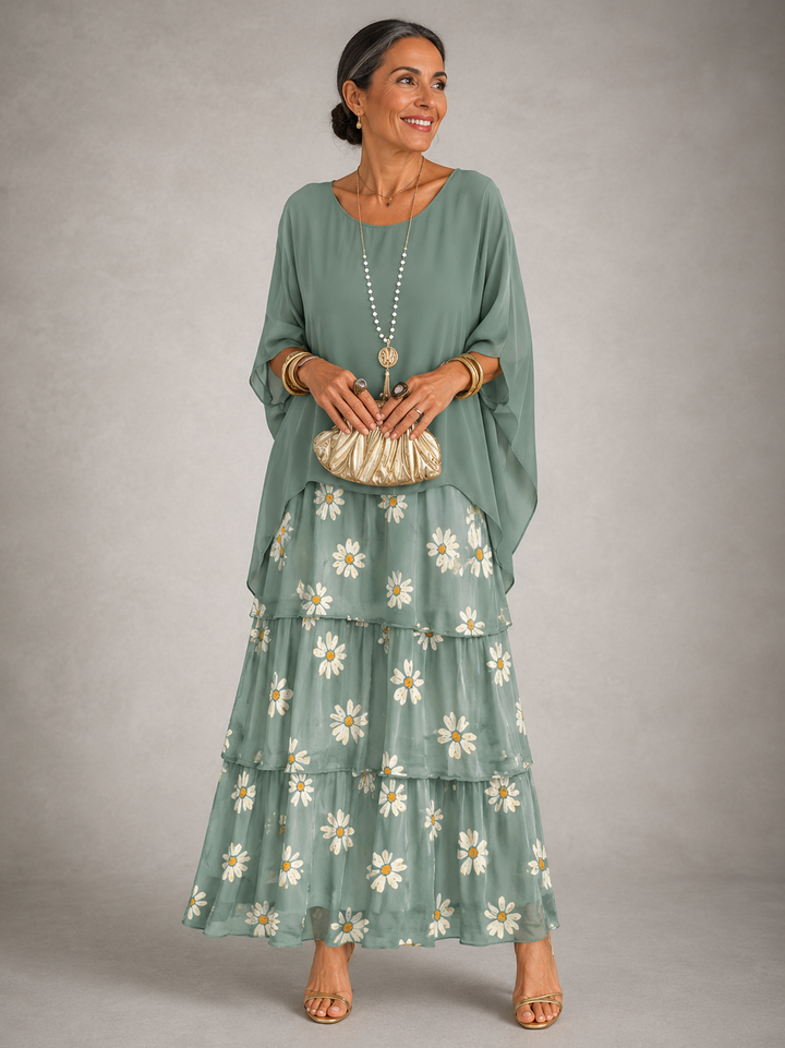 Vanessa Elegant Flowing Maxi Dress