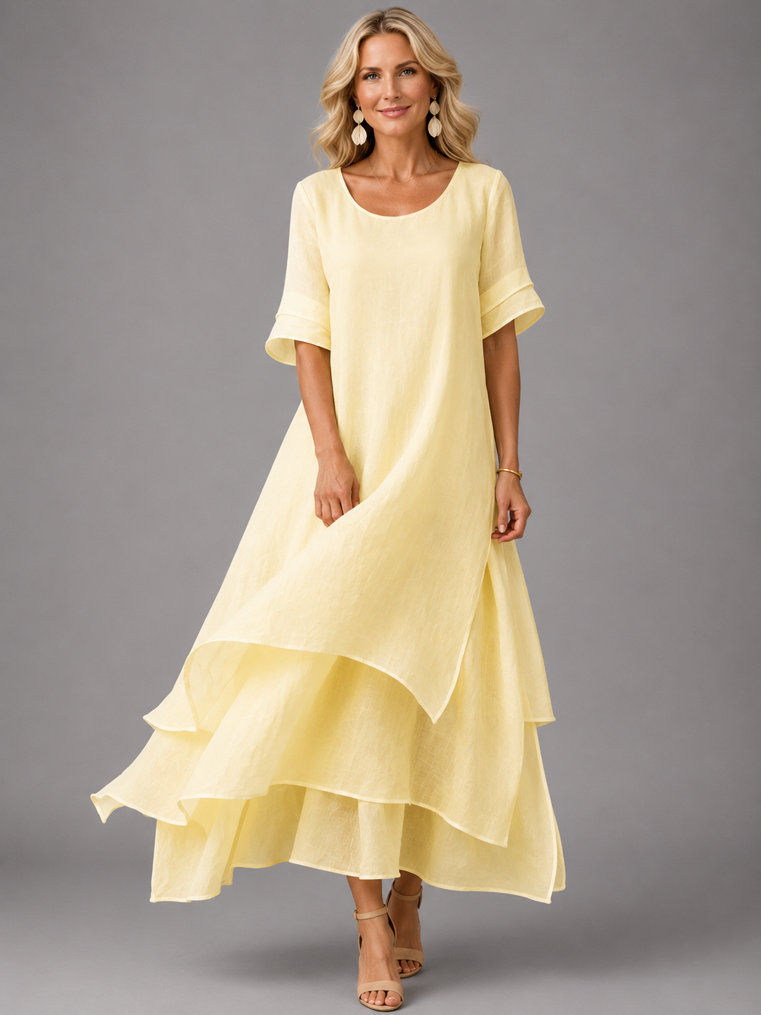 Olive Flowing Grace Maxi Dress