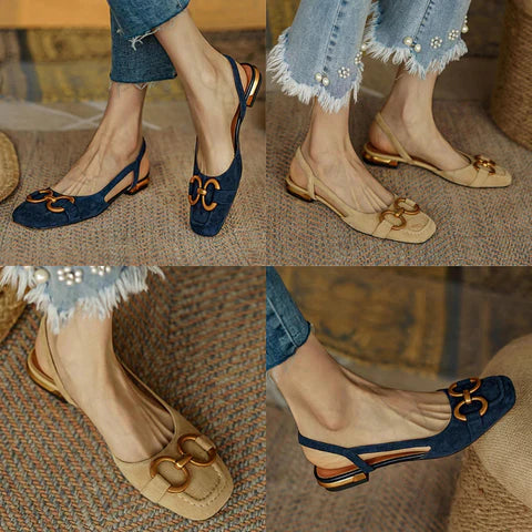 SOPHIA™ CHUNKY LOW HEEL ORTHO BUCKLE SANDALS