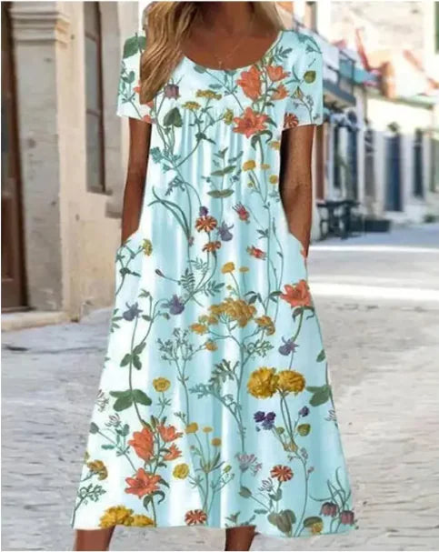 EMMA™ CHIC FLORAL MAXI SUMMER DRESS