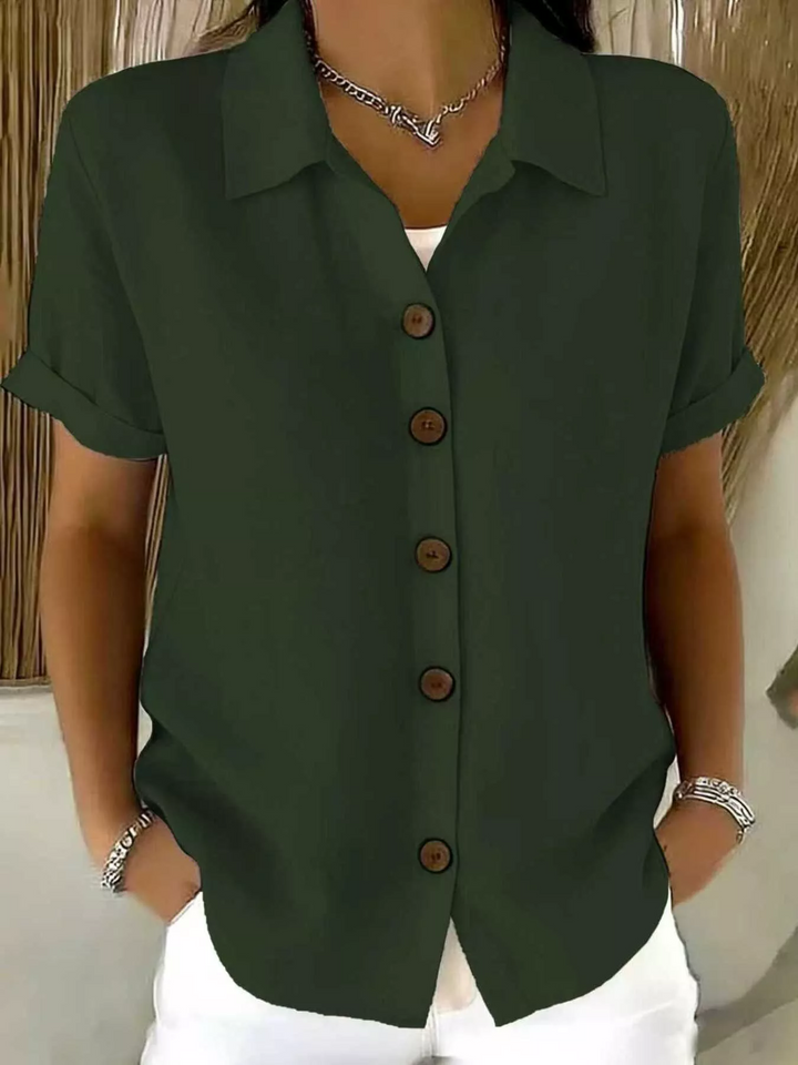 Daphne Relaxed Button-Front Shirt