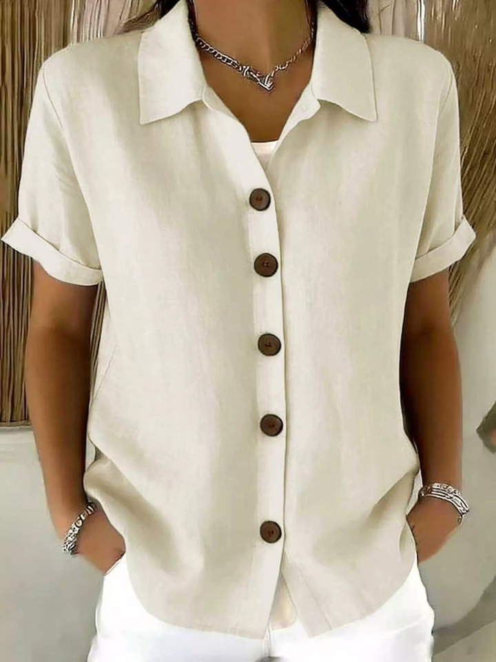 Daphne Relaxed Button-Front Shirt