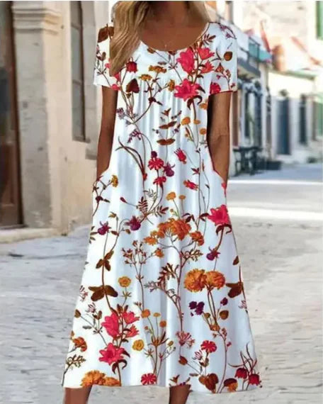 EMMA™ CHIC FLORAL MAXI SUMMER DRESS