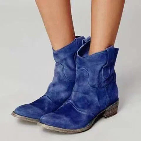 Harley Vintage Cowboy Ankle Boots