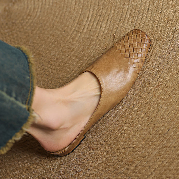Mila Genuine Leather Mules