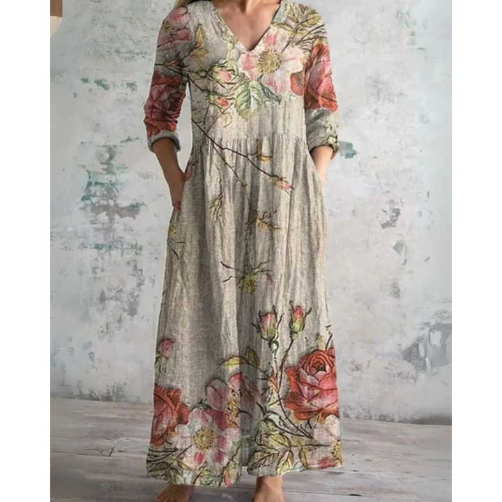 Emery Vintage Floral Maxi Dress