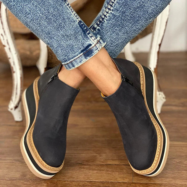 Kamala Casual Wedge Ankle Boots
