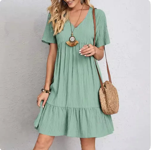 GEELONG™ CASUAL SUMMER V-NECK MIDI DRESS