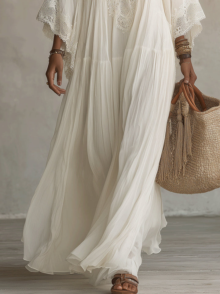 Iridessa Bohemian Lace Maxi Dress
